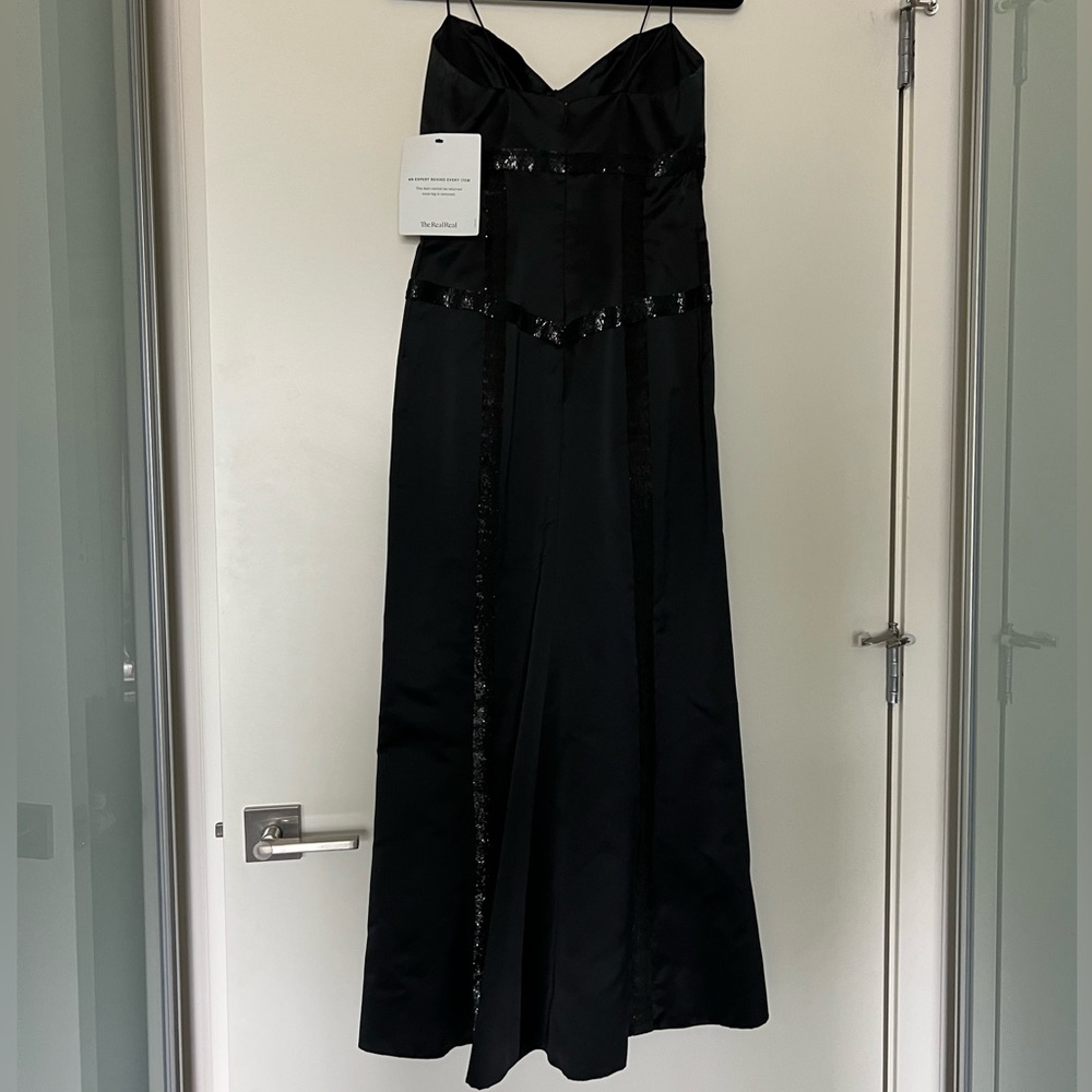 Vera Wang Black Sequin Dress Size 6